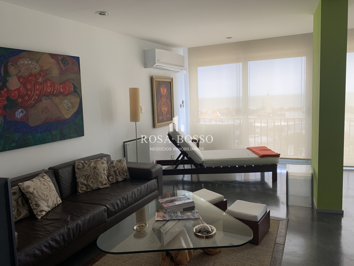 Apartamento ID.9542 - VENTA,1 dormitorio, 2 baños,  con amplio living comedor y vista al faro, mansa y brava