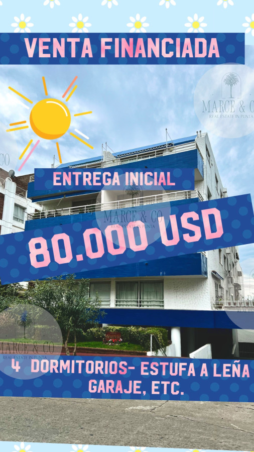 Apartamento ID.2471 - 4 dormitorios, ascensor, garaje en el corazón de la peninsula y a una cuadra del mar.