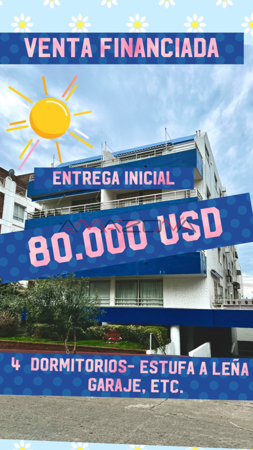 Apartamento ID.5440 - 4 dormitorios, ascensor, garaje en el corazón de la peninsula y a una cuadra del mar.
