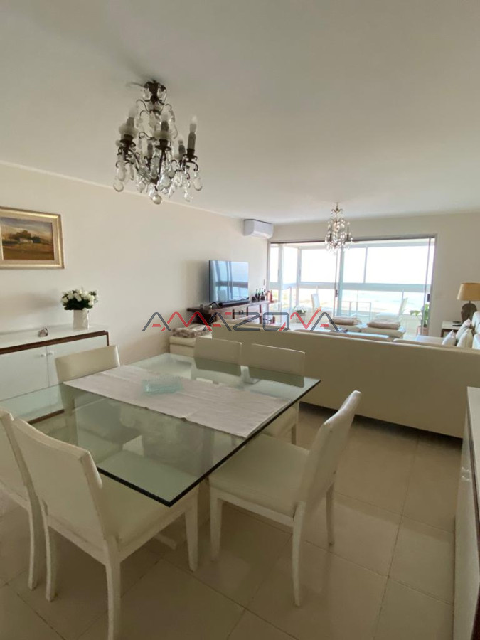 Apartamento ID.5543 - ALQUILO TORREON, vista a la brava,4 dormitorios,3 baños+Toilette;Mucama diaria;Servicio de playa;Garaje-Punta del Este-Mansa-Brava