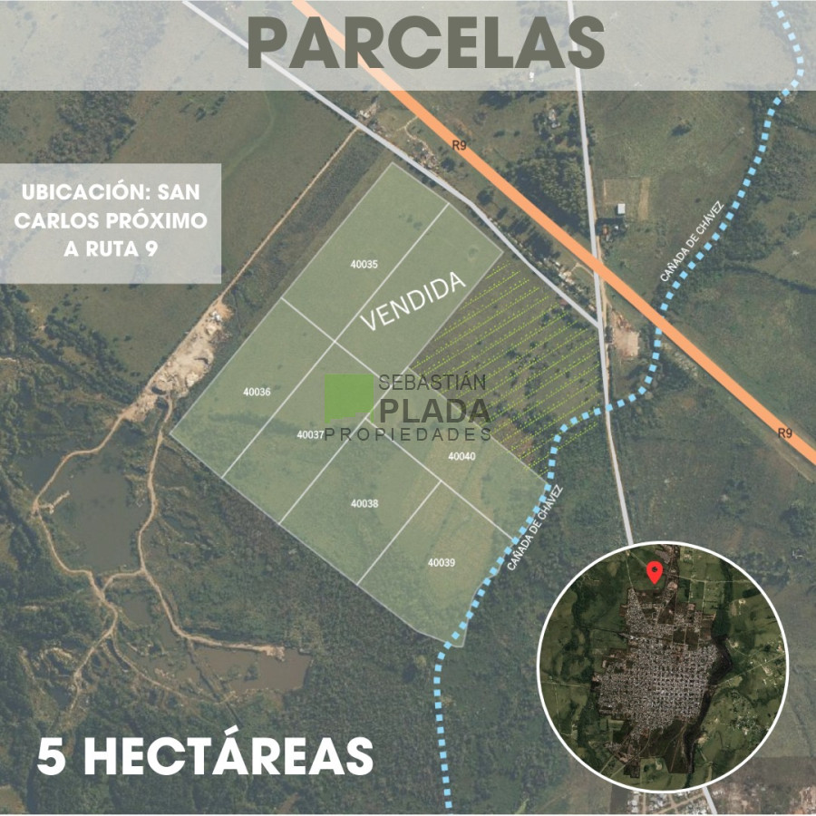 Chacra ID.907 - Chacras Urbanas a minutos del Centro de San Carlos