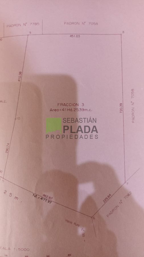Campo Ref.763 - Fraccion de 41 Hás en Carapé, a 51 kms. de Punta del Este