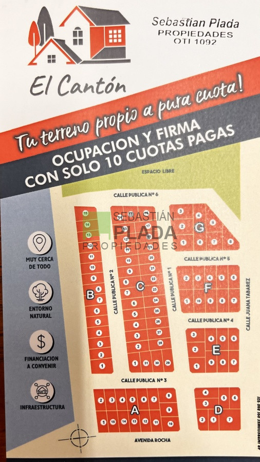 Terreno ID.652 - El Cantón - Tu terreno propio a pura cuota!