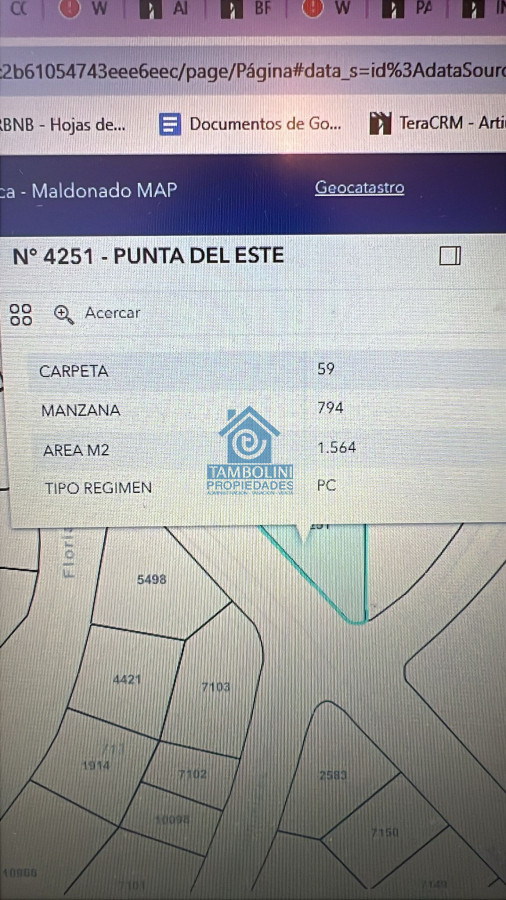 Terreno ID.533 - EXCELENTE LOTE SOBRE AV. DEL MAR 