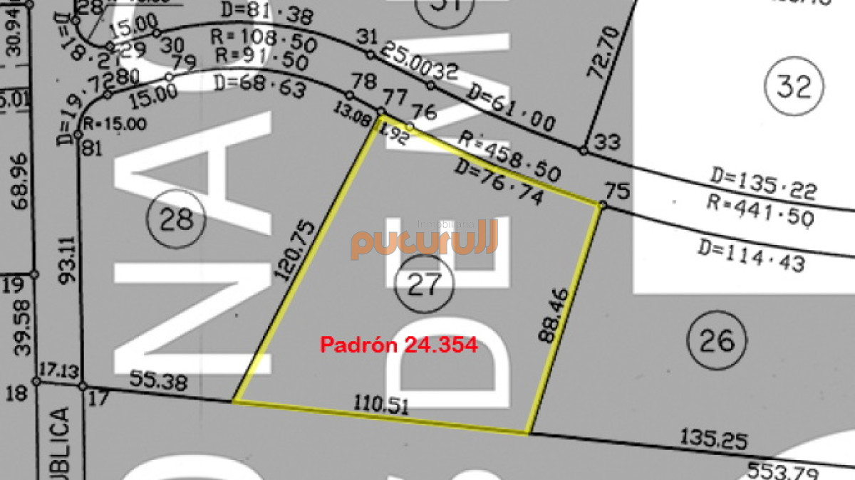 Terreno ID.2058 - Vendo terreno de 1 hectárea tipo chacra en Laguna del Diario, Punta del Este
