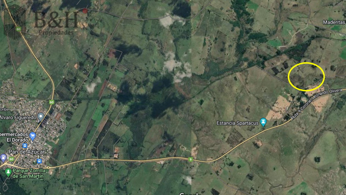 Chacra ID.5343 - Vendo chacra ruta 9, cerca de Pan de Azúcar, Maldonado. A 45´ de Punta del Este. Financia.