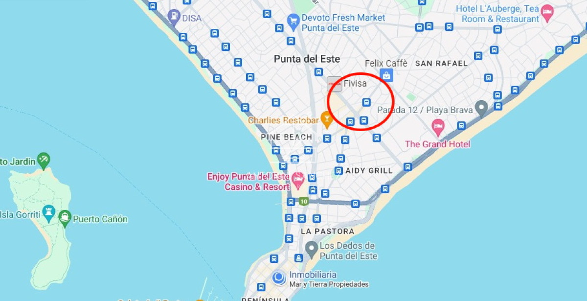 Terreno ID.1491 - Se vende terreno esquinero zona shopping, Lugano, Punta del Este