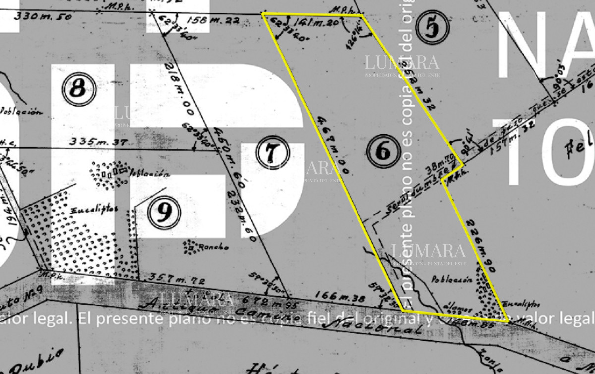 Chacra ID.3247 - Vendo chacra ruta 9, cerca de Pan de Azúcar, Maldonado. A 45´ de Punta del Este. Financia.