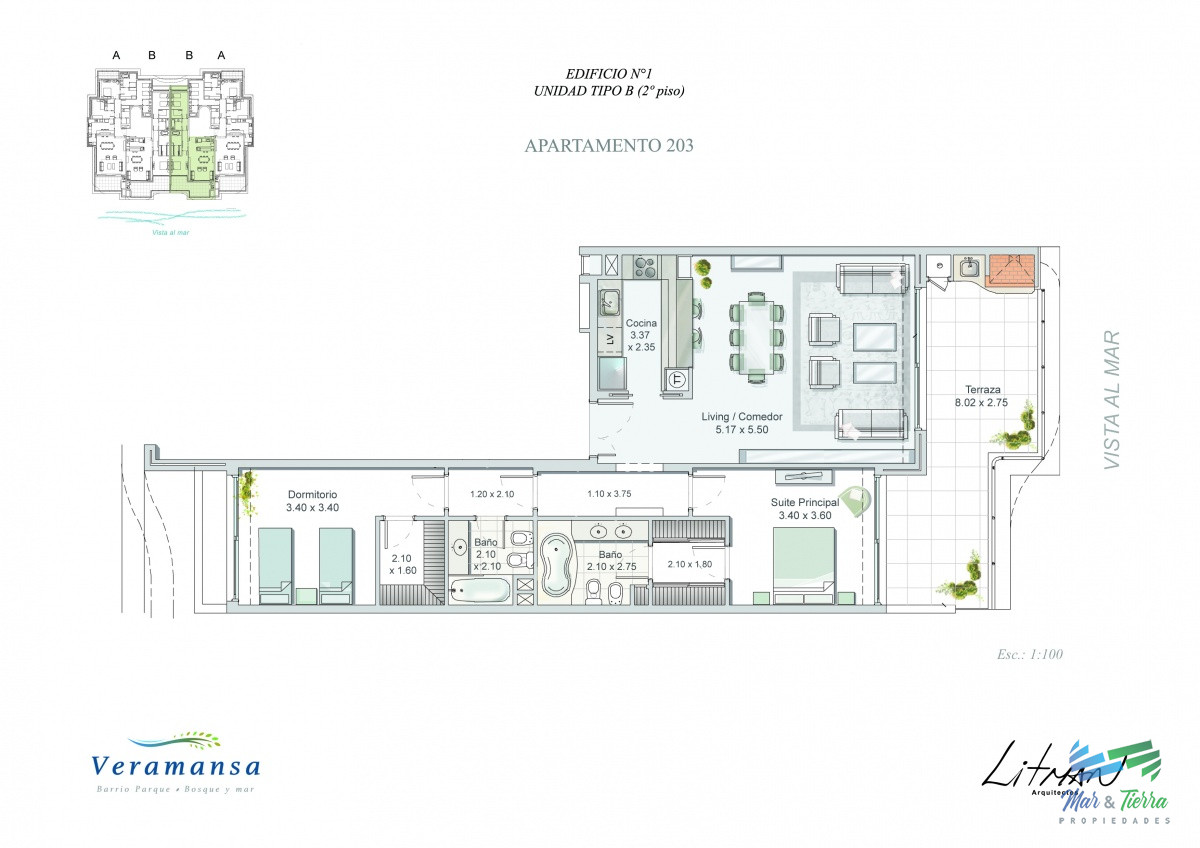 Apartamento ID.4210 - Venta de Apartamento 2 DORMITORIOS en Playa Mansa, Punta del Este
