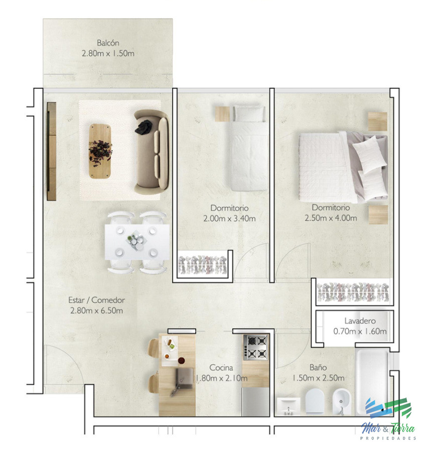 Apartamento ID.5504 - En venta apartamento nuevo con renta, 2 dormitorios con cochera, en Maldonado