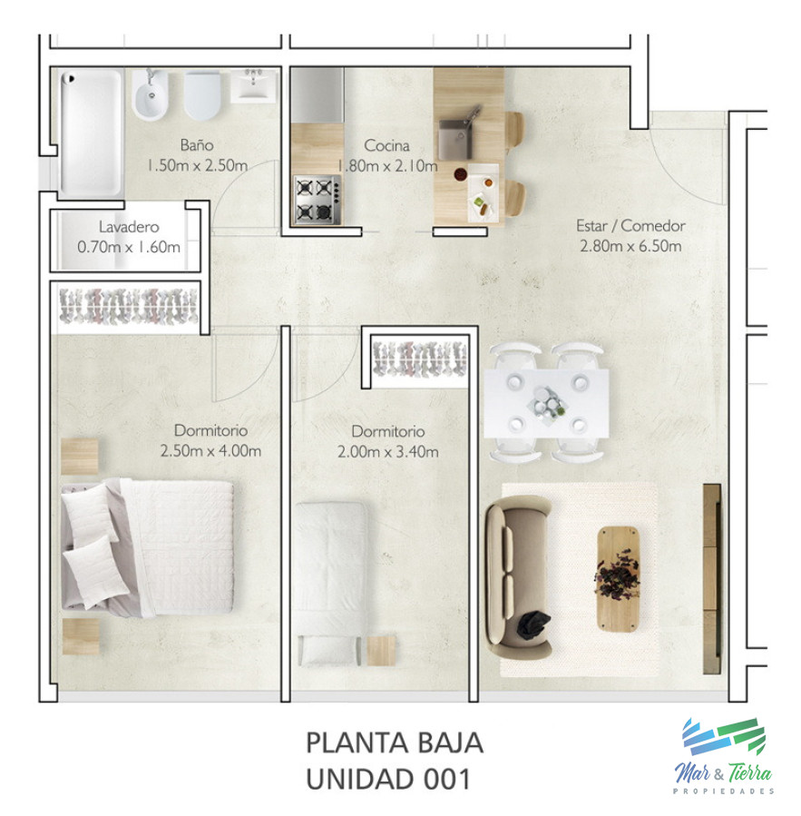 Apartamento ID.5548 - En venta apartamento en pozo, 2 dormitorios con cochera, en Maldonado con beneficios impositivos