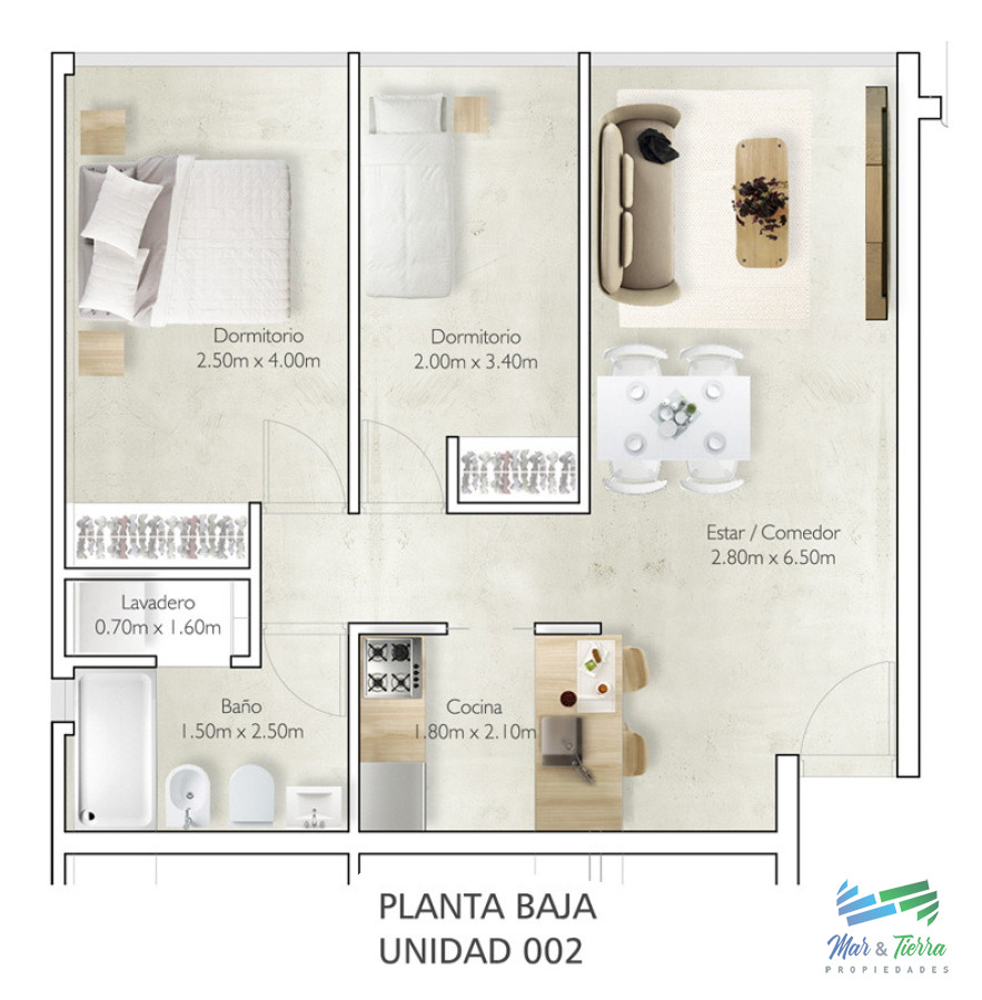 Apartamento ID.5549 - En venta apartamento, 2 dormitorios con cochera, en Maldonado con beneficios impositivos