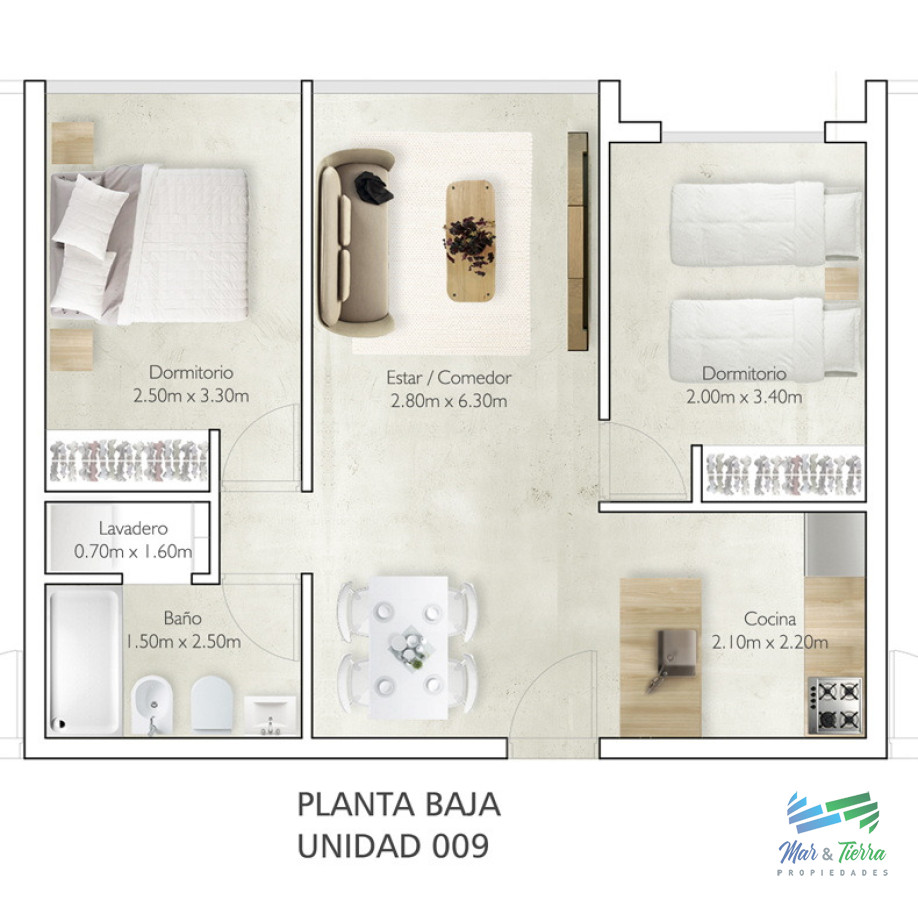 Apartamento ID.5545 - En venta apartamento, 2 dormitorios con cochera, en Maldonado con beneficios impositivos