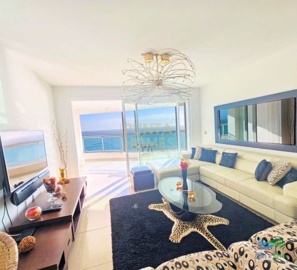 Apartamento ID.3664 - Alquilo apartamento 3 dormitorios frente al mar con servicios, Playa Mansa, Punta del Este