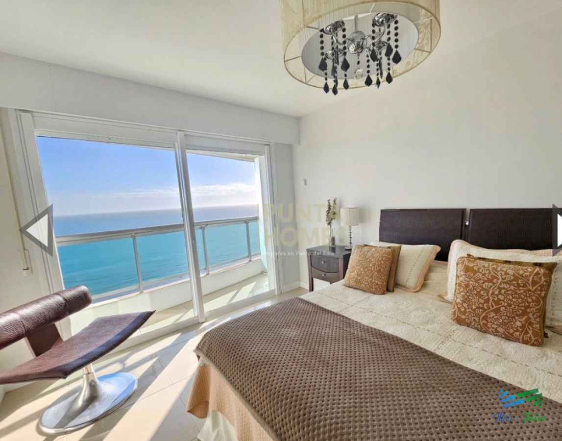 Apartamento ID.3664 - Alquilo apartamento 3 dormitorios frente al mar con servicios, Playa Mansa, Punta del Este