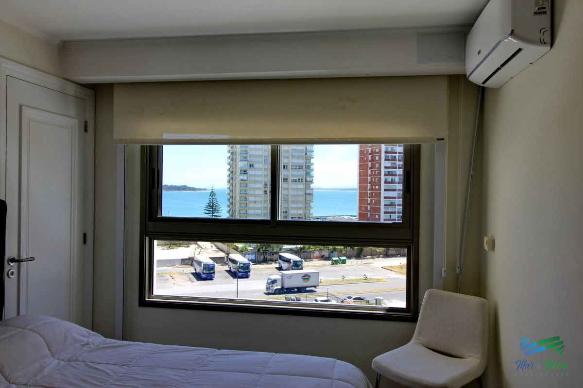 Apartamento ID.2338 - Apartamento de 3 dormitorios, primera linea frente al mar, en alquiler y venta, Punta del Este