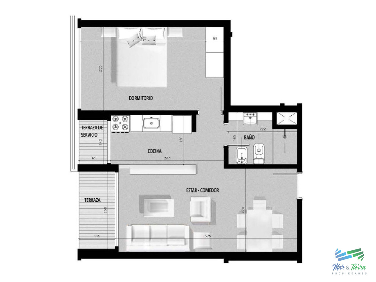 Apartamento ID.781 - En venta.... Apartamento 1 dormitorio en Av. Roosevelt, Punta del Este