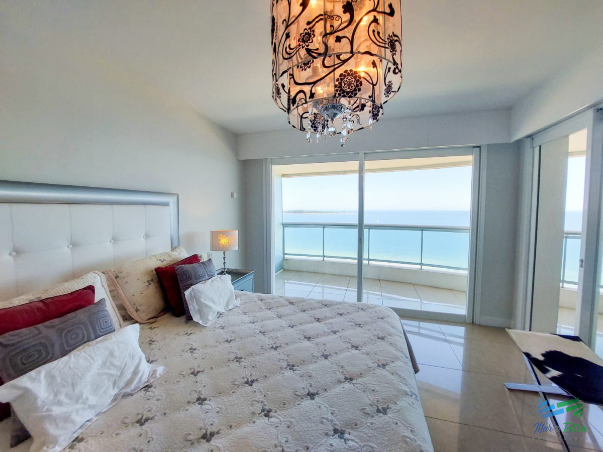 Apartamento ID.3664 - Alquilo apartamento 3 dormitorios frente al mar con servicios, Playa Mansa, Punta del Este