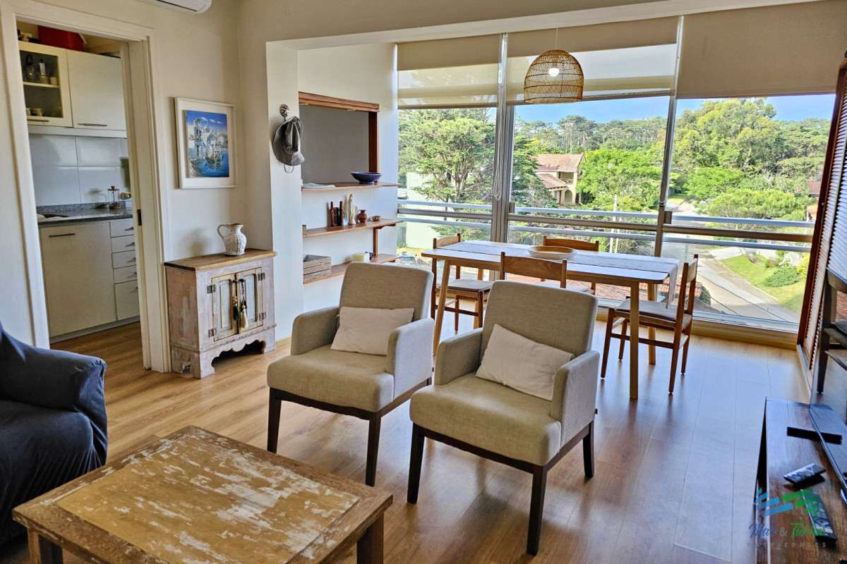 Apartamento ID.1483 - Alquilo apartamento INVERNAL reciclado 1 dormitorio en Punta del Este frente al mar, en playa mansa.