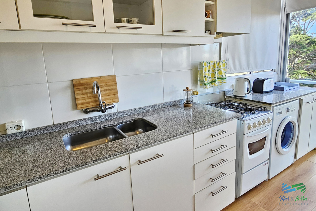 Apartamento ID.1483 - Alquilo apartamento INVERNAL reciclado 1 dormitorio en Punta del Este frente al mar, en playa mansa.