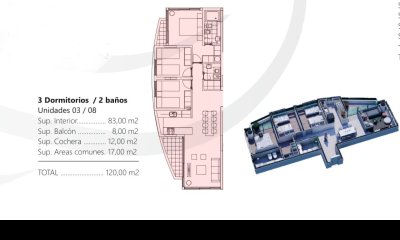 APARTAMENTO EN VENTA, 3 DORMITORIOS, ENTREGA 2025!!