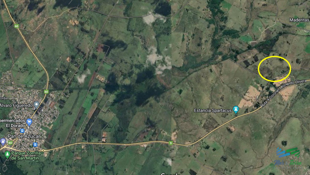 Chacra ID.4349 - Vendo chacra ruta 9, cerca de Pan de Azúcar, Maldonado. A 45´ de Punta del Este. Financia.