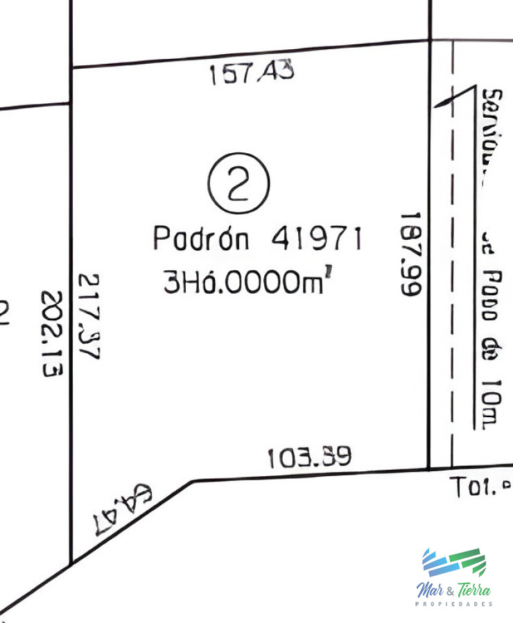 Chacra ID.5629 - En venta chacra 3 hectareas, proxima ruta 39, a pocos km de San Carlos.