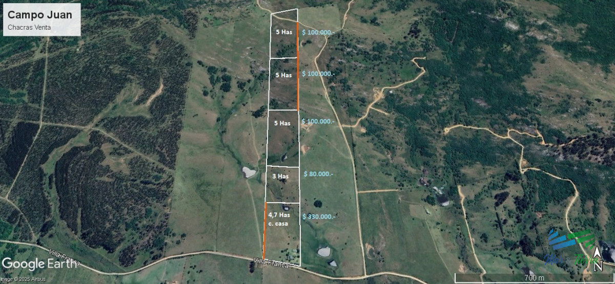 Chacra ID.5369 - Chacras de 5 Has en la Sierras, Financia hasta 6 años con una entrega del 20%