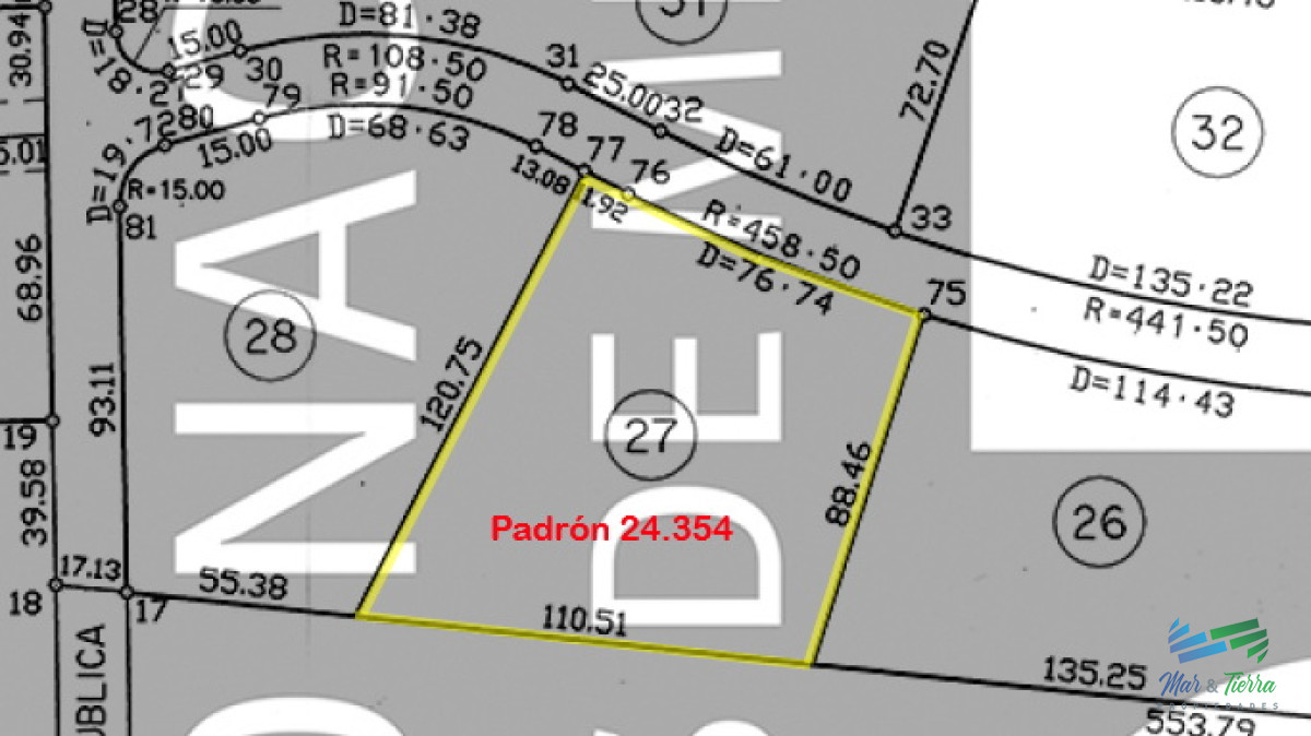 Terreno ID.4949 - Vendo terreno de 1 hectárea tipo chacra en Laguna del Diario, Punta del Este