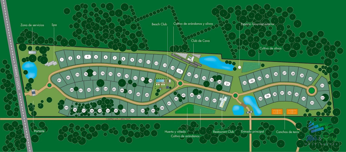 Terreno ID.3304 - Vendo Terreno 1.500 m2 en Barrio Privado Verde Mora, Punta Ballena, Punta del Este.
