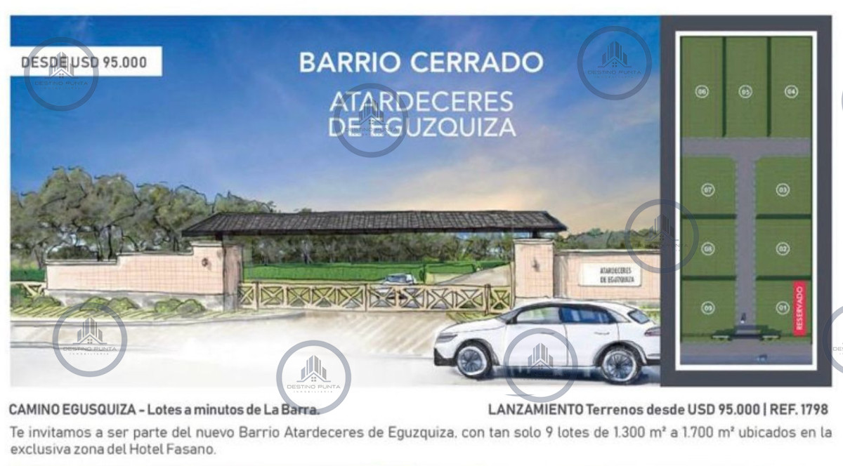 Lote en Venta zona Hotel Fasano, Exclusivo Barrio Privado de La Barra — fotografía 1
