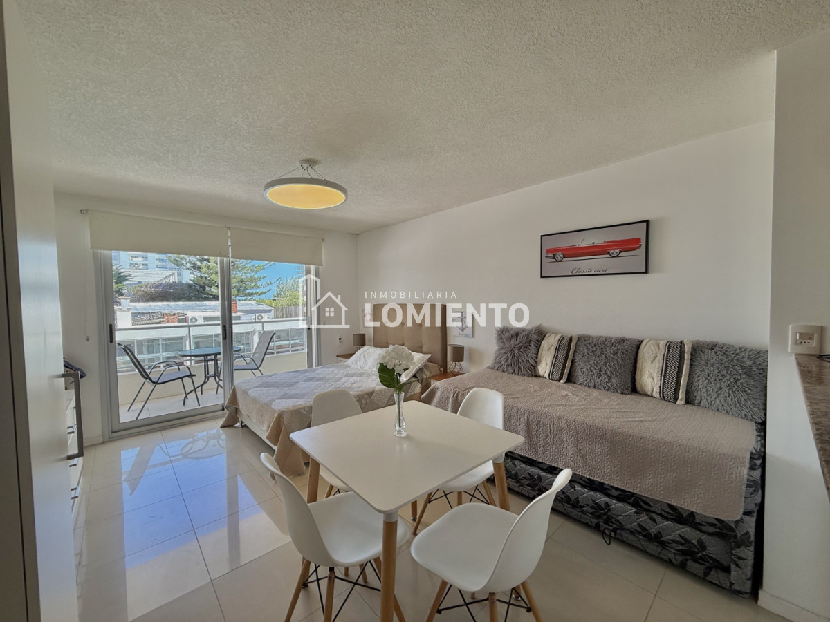 Apartamento ID.1516 - Alquiler temporada monoambiente con terraza Playa Mansa 