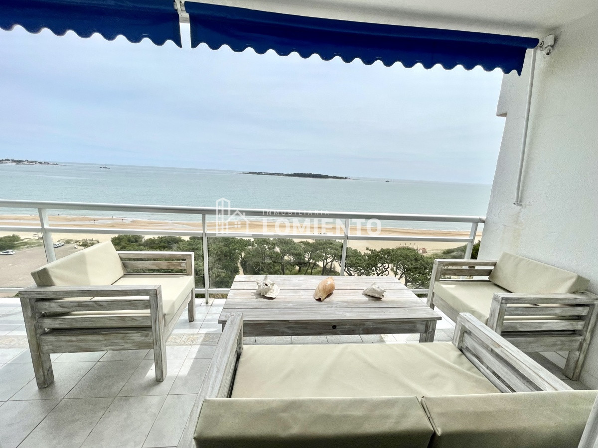 Apartamento ID.1232 - Alquiler temporada apartamento 1 dormitorio Playa Mansa, vista al mar!!