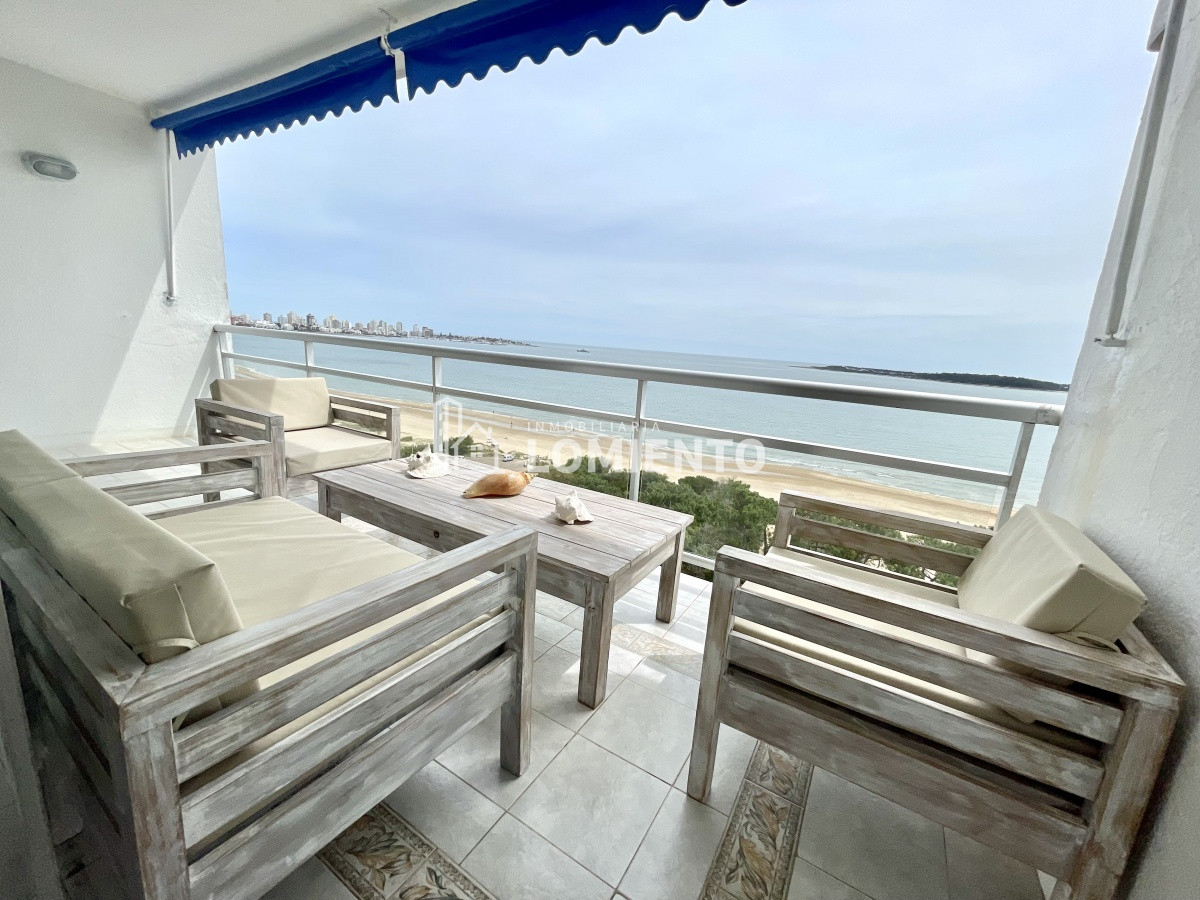 Apartamento ID.1232 - Alquiler temporada apartamento 1 dormitorio Playa Mansa, vista al mar!!