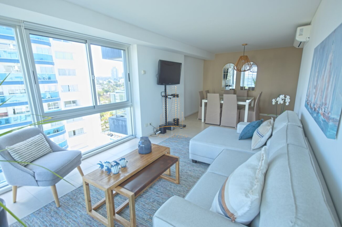 Apartamento ID.439 - Apartamento de tres dormitorios en alquiler Playa Mansa, Punta del Este