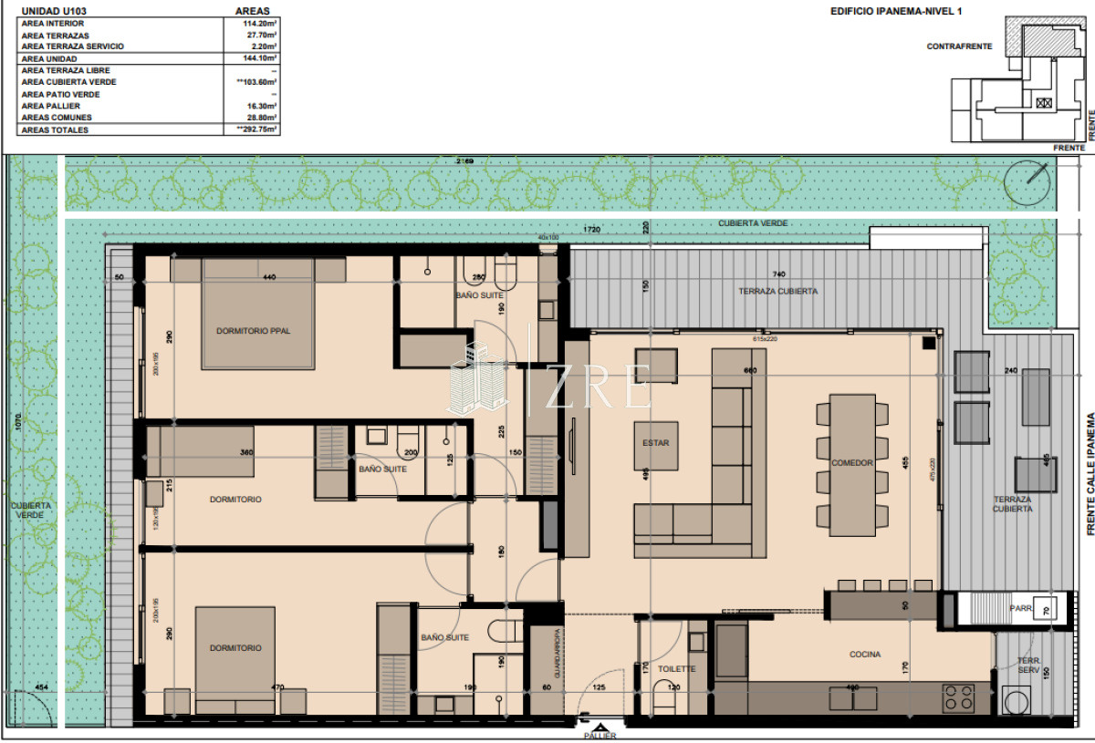 Apartamento ID.677 - Venta apartamento 3 dormitorios. San Rafael, Punta del Este 