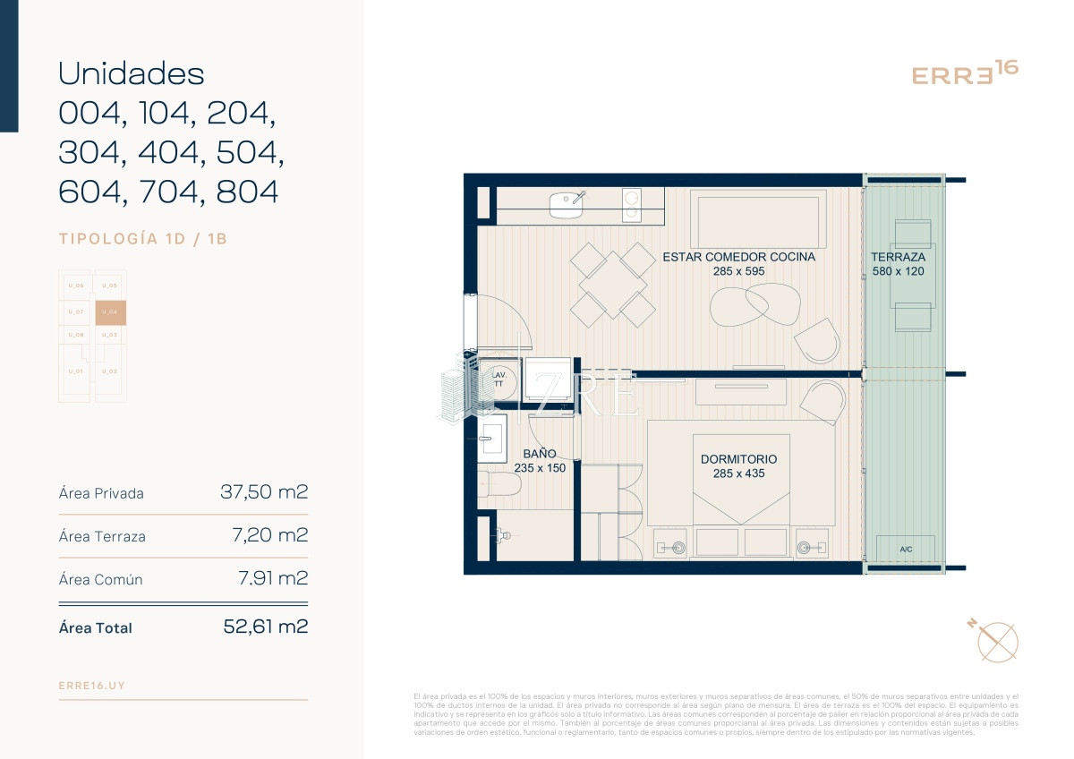 Apartamento ID.766 - Venta monoambiente. Roosevelt, Punta del Este 