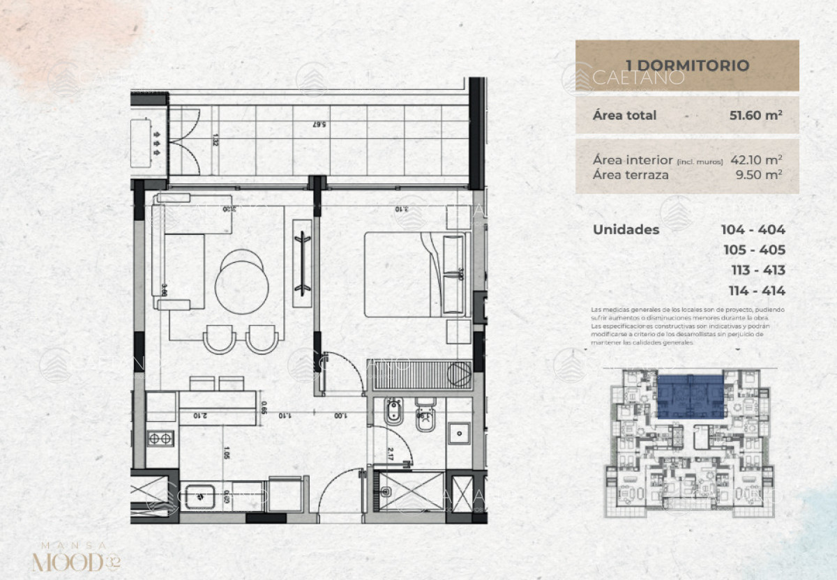 Venta apartamento 1 dormitorio Mood 32, Playa Mansa - Punta del Este - DMC16694A
