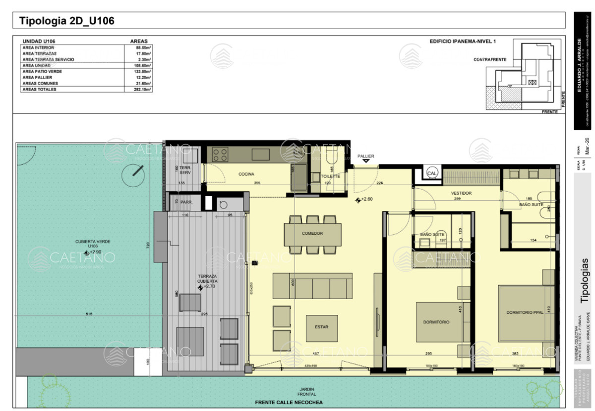 Venta apartamento 2 dormitorios. Playa brava, Punta del Este  - DMC16747A