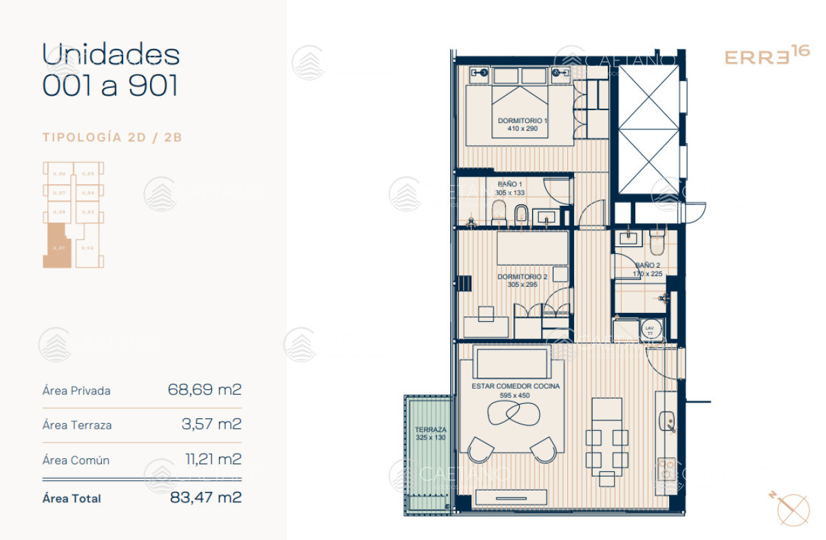 Venta apartamento 2 dormitorios. Roosevelt, Punta del Este  - DMC16566A