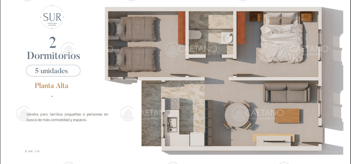 Venta apartamento 2 dormitorios. Maldonado.  - DMC16718A