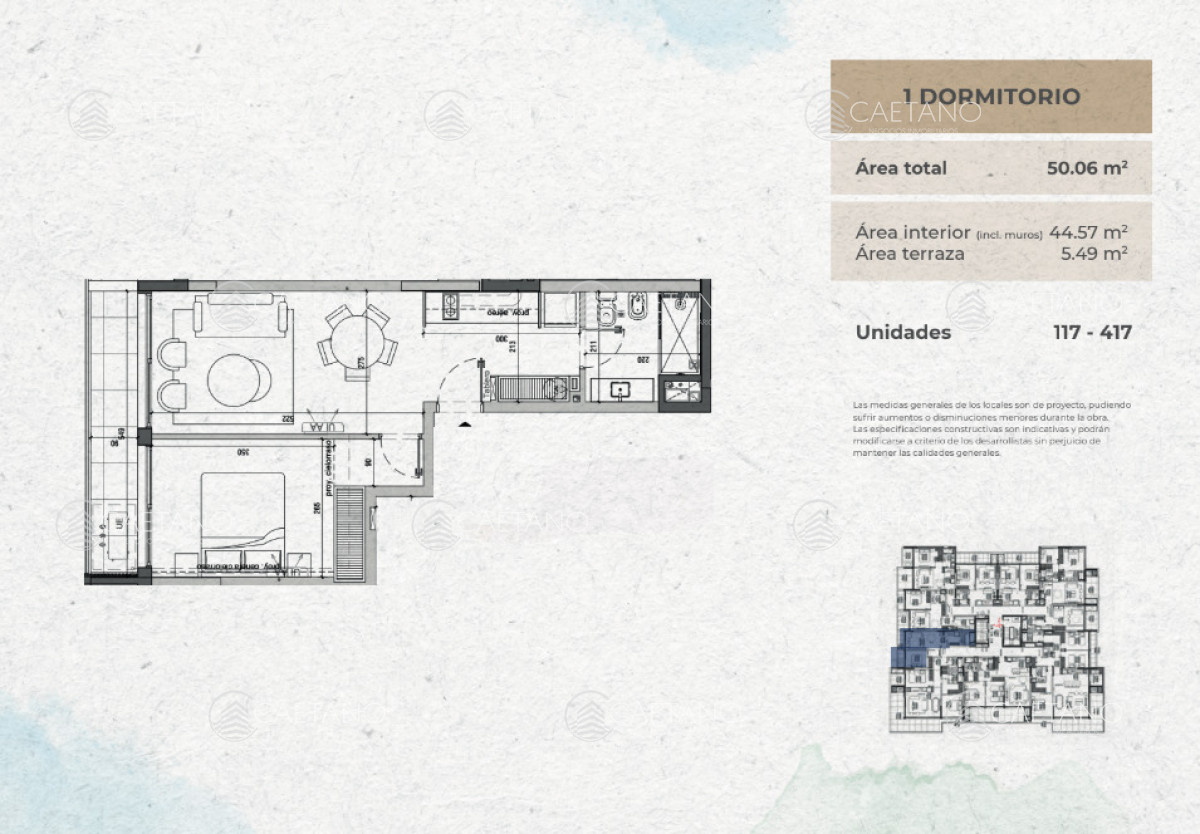 Venta apartamento 1 dormitorio Mood 32, Playa Mansa - Punta del Este - DMC16696A