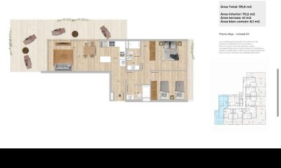 Venta apartamento 2 dormitorios Roosevelt. Punta del Este