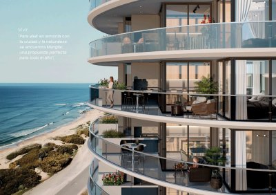 Venta apartamento 2 dormitorios playa brava Punta del Este - DMC10639A