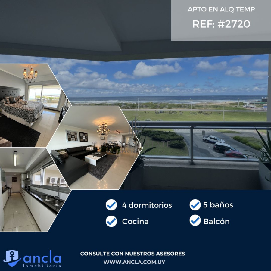 Apartamento ID.2491 - Lujoso apartamento en VENTA, Brava, Punta del Este