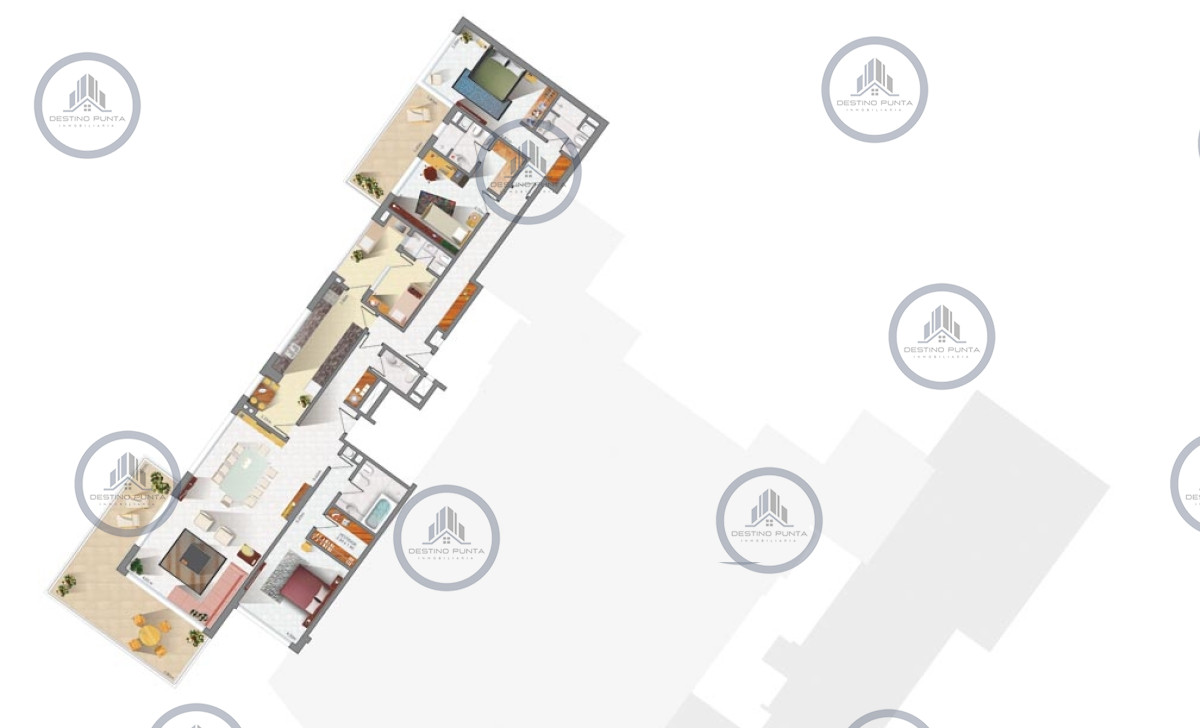 Apartamento ID.827 - Apartamento en Brava, 3 Dormitorios y Vista al Mar 