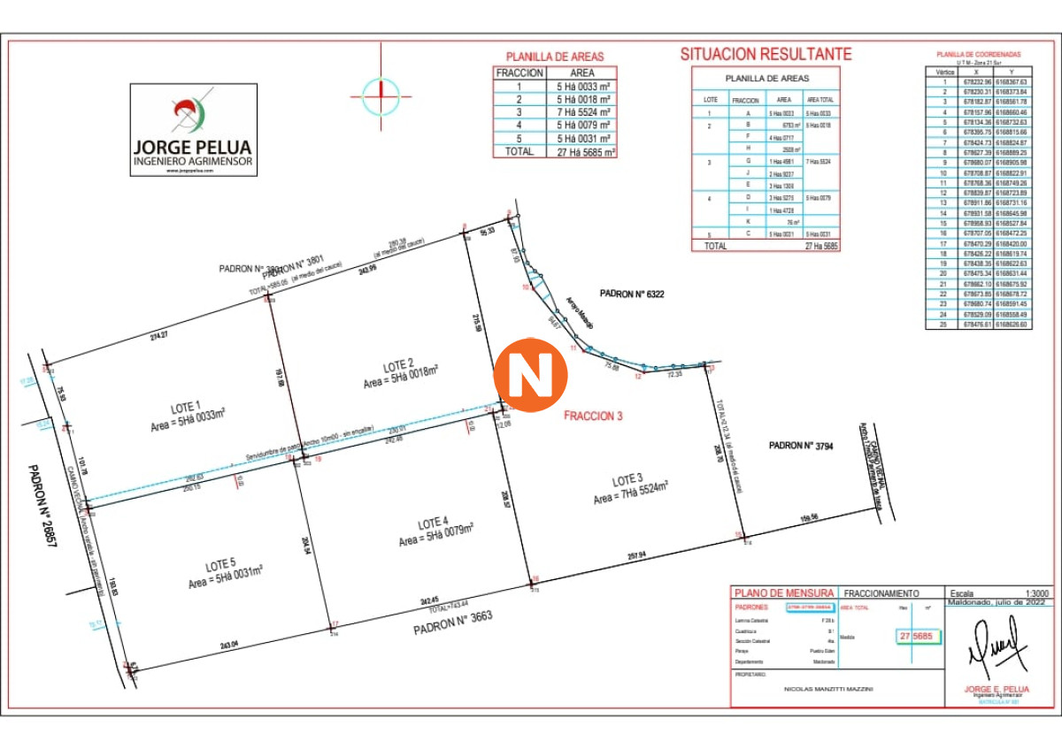 Chacra Ref.224014 - Venta chacras en Pueblo Edén 