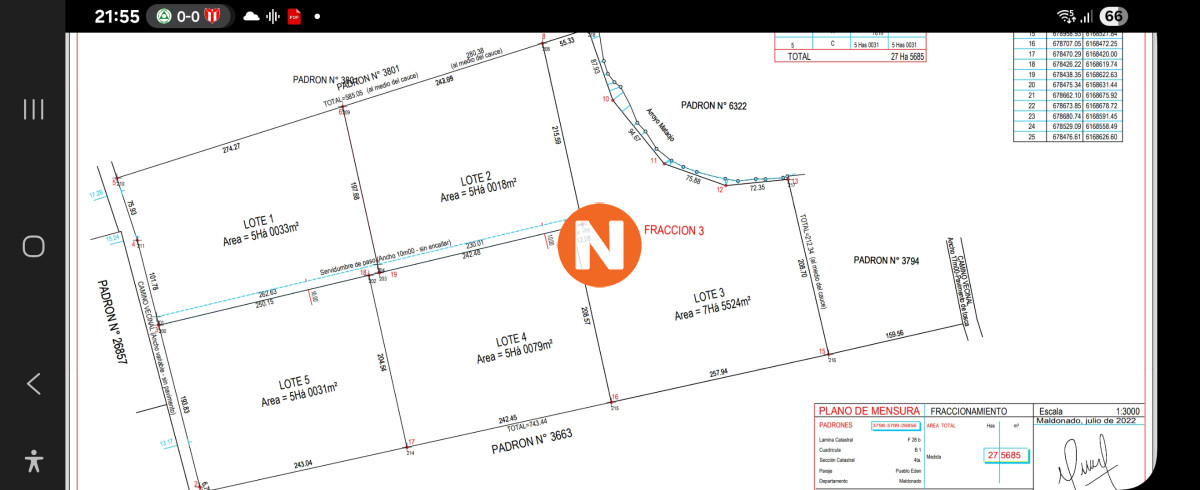 Chacra Ref.224015 - Venta Chacra en Pueblo Edén, Maldonado 