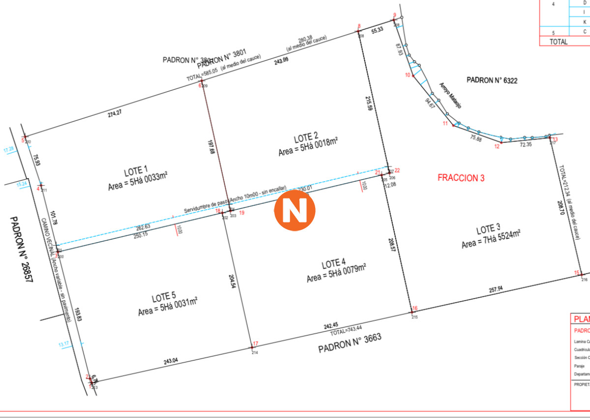 Chacra Ref.224014 - Venta chacras en Pueblo Edén 