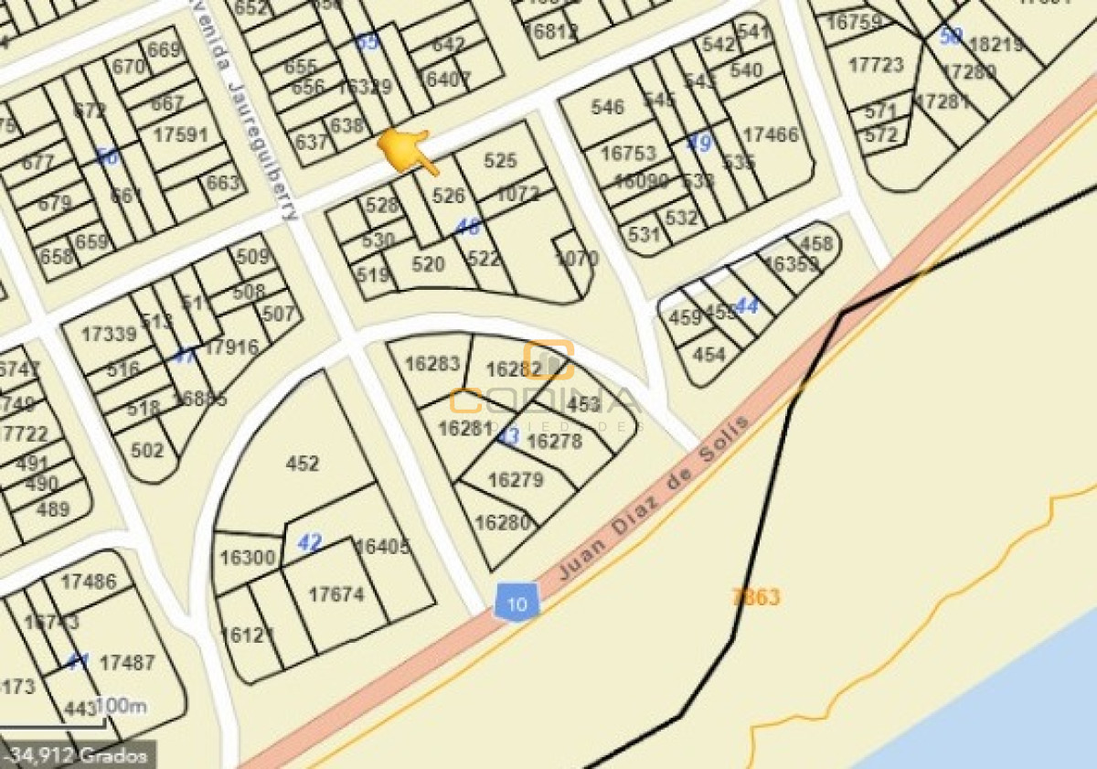 Terreno ID.844 - Amplio terreno de 1000mts2 a 2 cuadras del Mar en Montoya